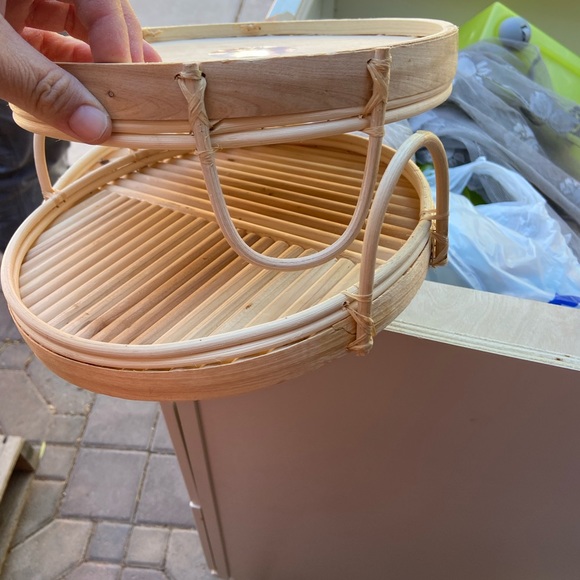 Wood bamboo trays - Picture 2 of 4